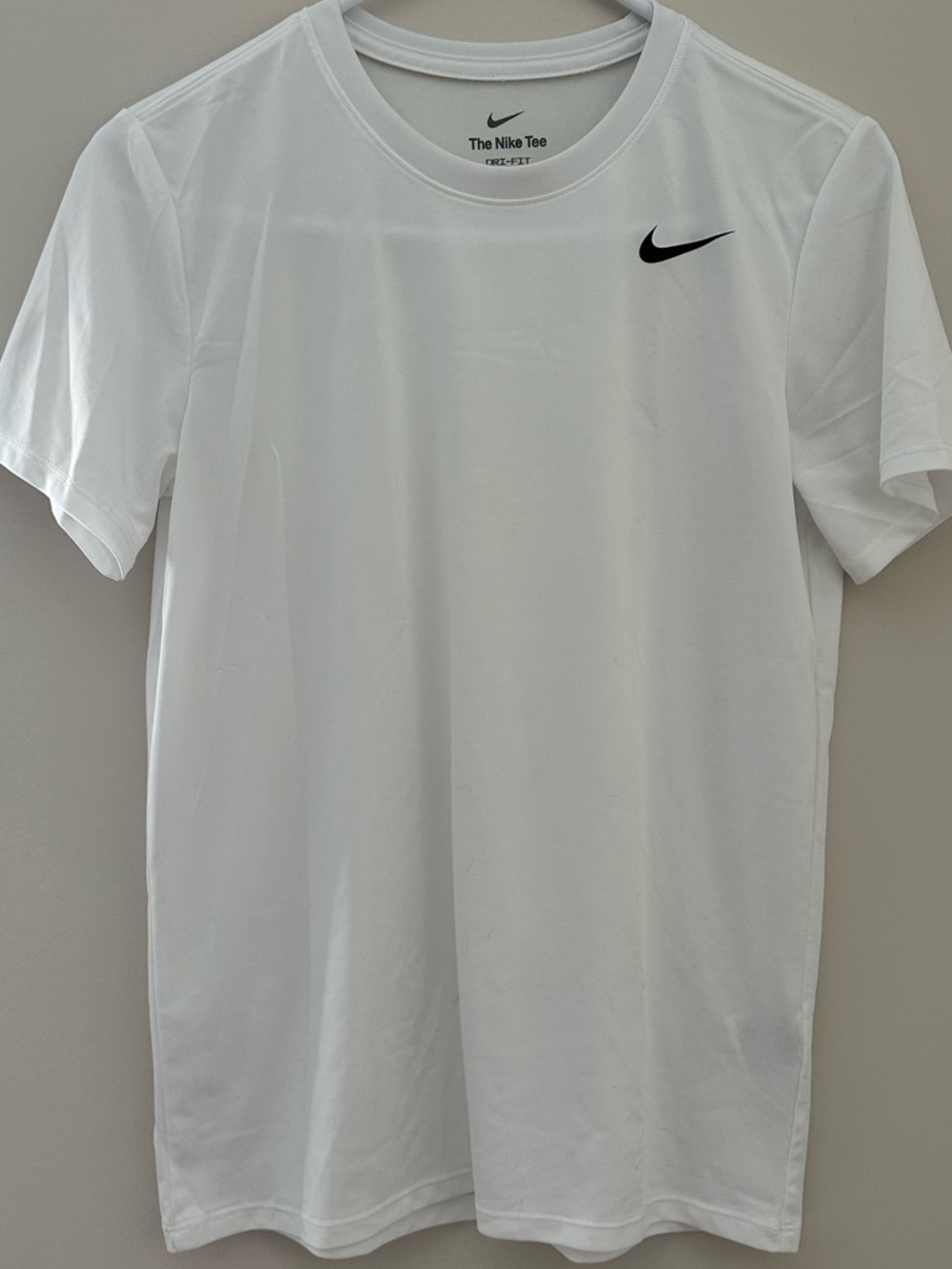 Nike White Short Sleeve Dri-FIT Shirt